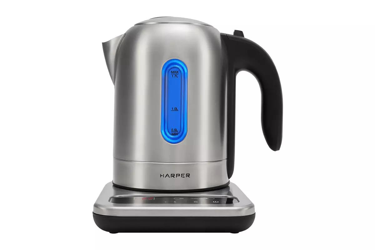 Изображение Электрический чайник Harper HWK-MD06 (2200 Вт/1,7 л /нержавеющая сталь/нержавеющая сталь)