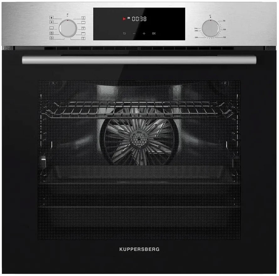 Изображение Духовой шкаф Kuppersberg HF 609 BX (80 л , чёрный, нержавеющая сталь)