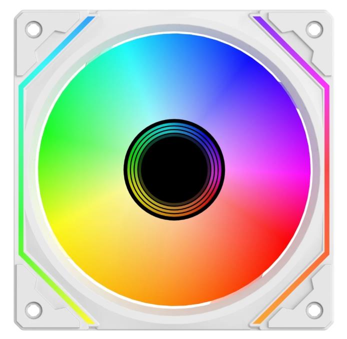 Изображение Вентилятор Bloody BD-CF120ARGB5 White (1600 об/мин , 120x120x25 мм,4-pin PWM)