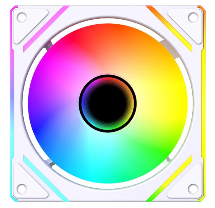 Изображение Вентилятор Bloody BD-CF120ARGB2 White (1600 об/мин , 120x120x25 мм,4-pin PWM)