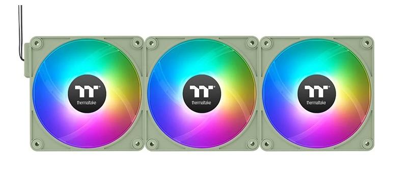 Изображение Вентилятор Thermaltake CT120 EX Reverse ARGB Sync PC Cooling Fan Matcha Green (2000 об/мин , 120x120x25 мм,4-pin PWM)