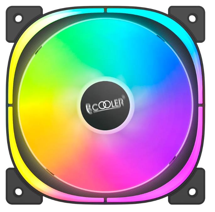 Изображение Вентилятор PCcooler EF120 ARGB Black (1500 об/мин , 120x120x25 мм,4-pin PWM)