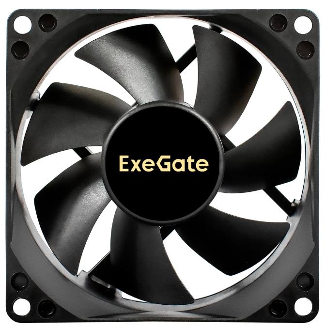 Изображение Вентилятор ExeGate ES08025S3P (2100 об/мин , 80x80x25 мм,3-pin)