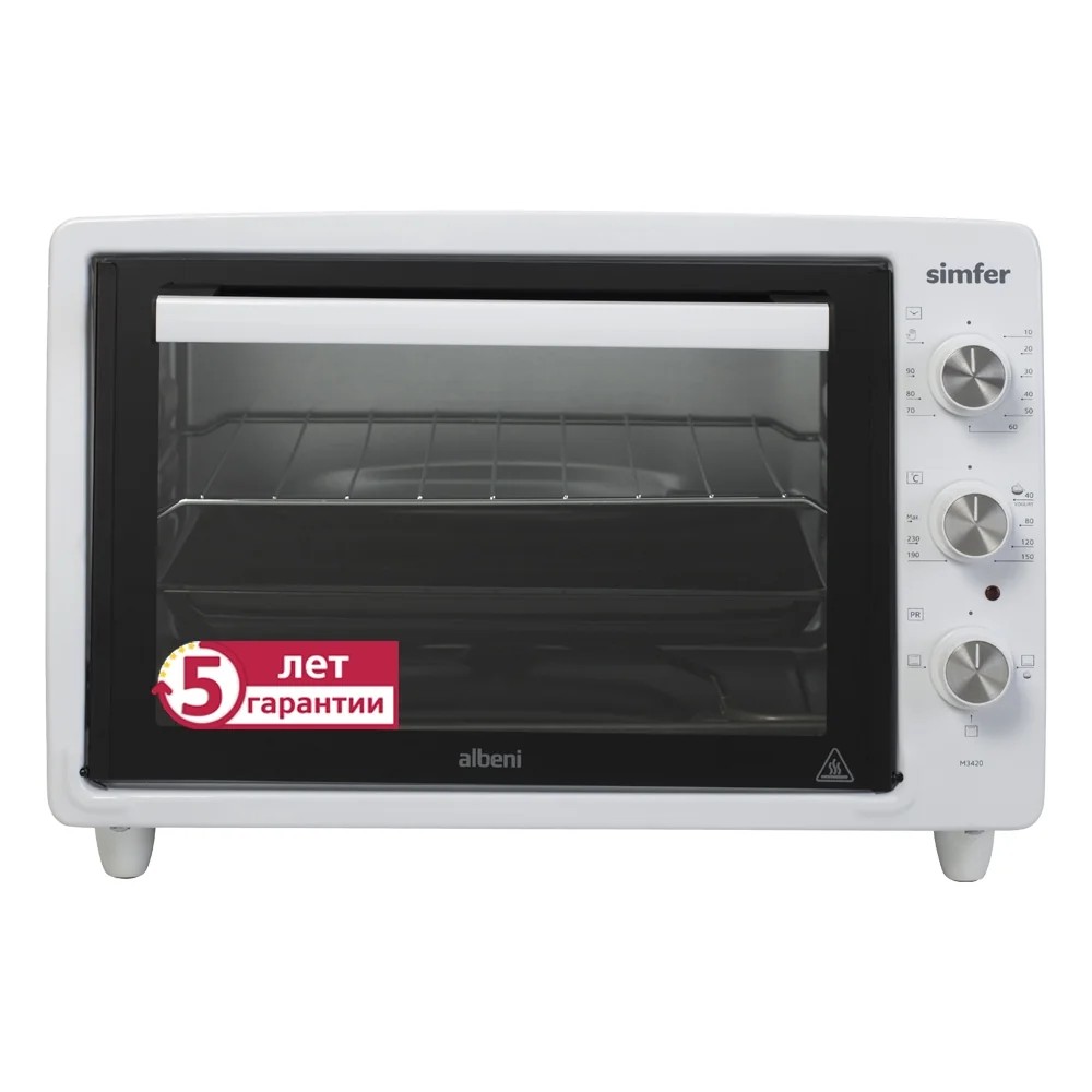 Изображение Электропечь Simfer M3420 (34 л /1300 Вт /белый)