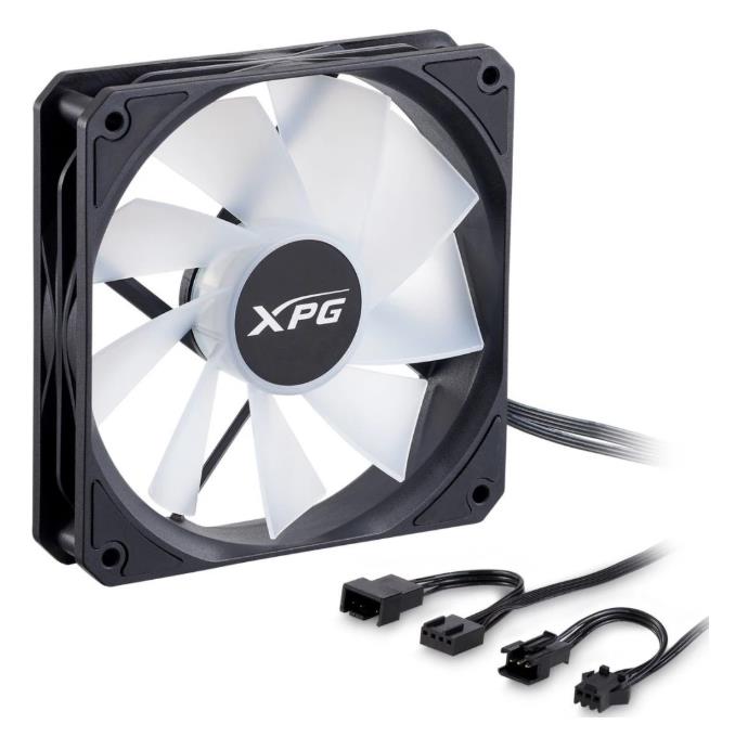 Изображение Вентилятор ADATA XPG VENTO R 120 ARGB PWM Black (1600 об/мин , 120x120x25 мм,4-pin PWM)