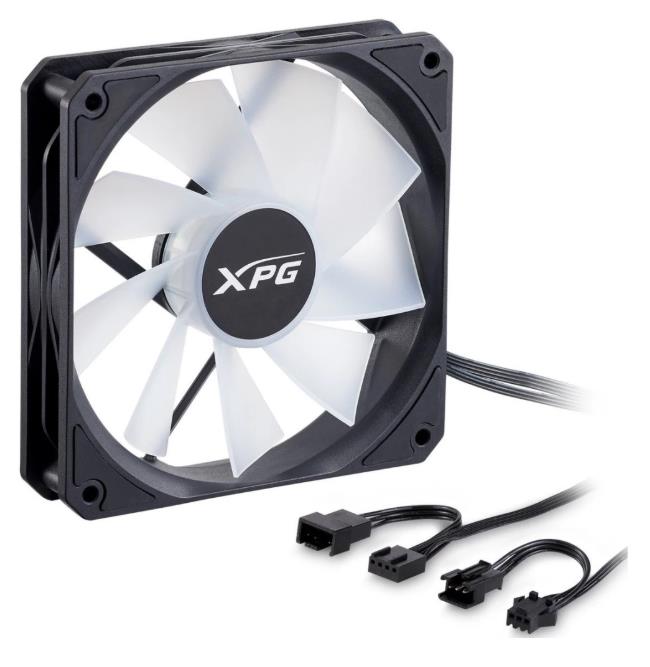 Изображение Вентилятор ADATA XPG VENTO R 120 ARGB PWM Black (1600 об/мин , 120x120x25 мм,4-pin PWM)