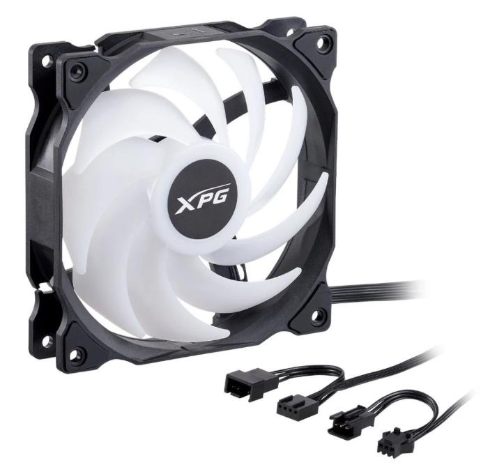 Изображение Вентилятор ADATA XPG VENTO 120 ARGB PWM Black (1850 об/мин , 120x120x25 мм,4-pin PWM)