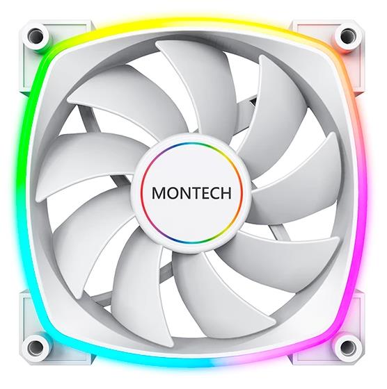 Изображение Вентилятор Montech AX140 PWM WHITE (1600 об/мин , 140x140x25 мм,4-pin PWM)