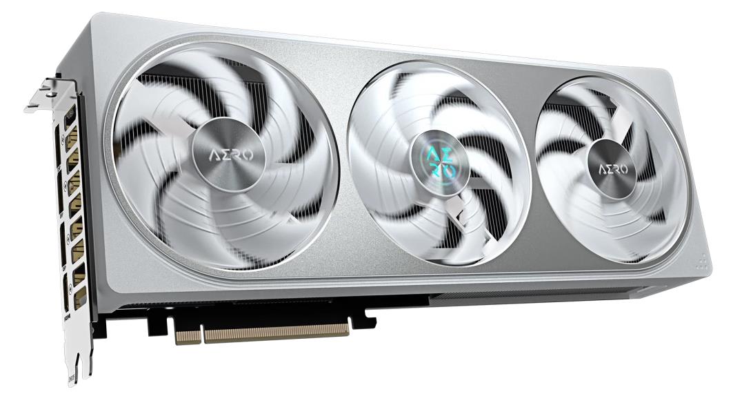 Изображение Видеокарта GIGABYTE Nvidia GeForce RTX 5070 AERO OC 12Gb 12 Гб (GeForce RTX 5070, GDDR7)/(GV-N5070AERO OC-12GD 1.0)