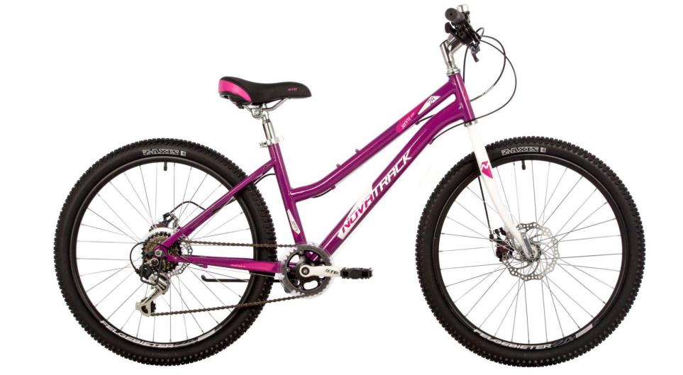 Изображение Велосипед Novatrack Jenny 6.D 24 (161916) (пурпурный/24 "/12.0 ")-2025 года 24SHD.JENNY.12PR23