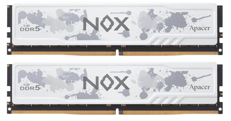Изображение Оперативная память 2x16 GB DDR5 Apacer NOX White (51200 Мб/с, 6400 МГц, CL40)