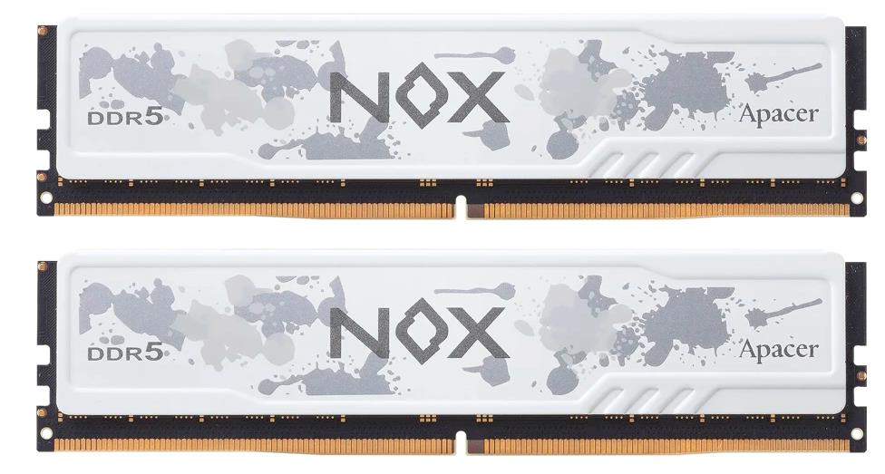 Изображение Оперативная память 2x16 GB DDR5 Apacer NOX White (44800 Мб/с, 5600 МГц, CL40)