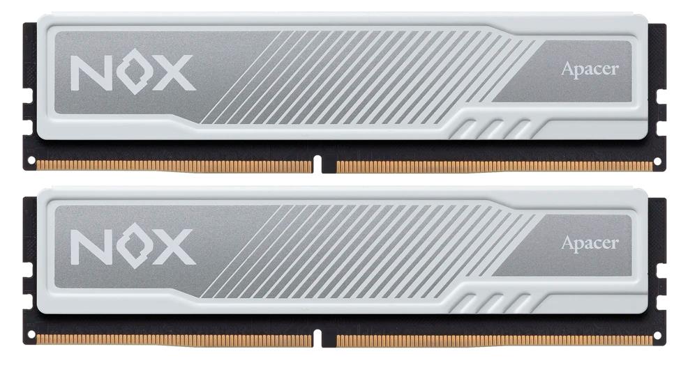 Изображение Оперативная память 2x16 GB DDR4 Apacer NOX White (28800 МБ/с, 3600 МГц, CL18)