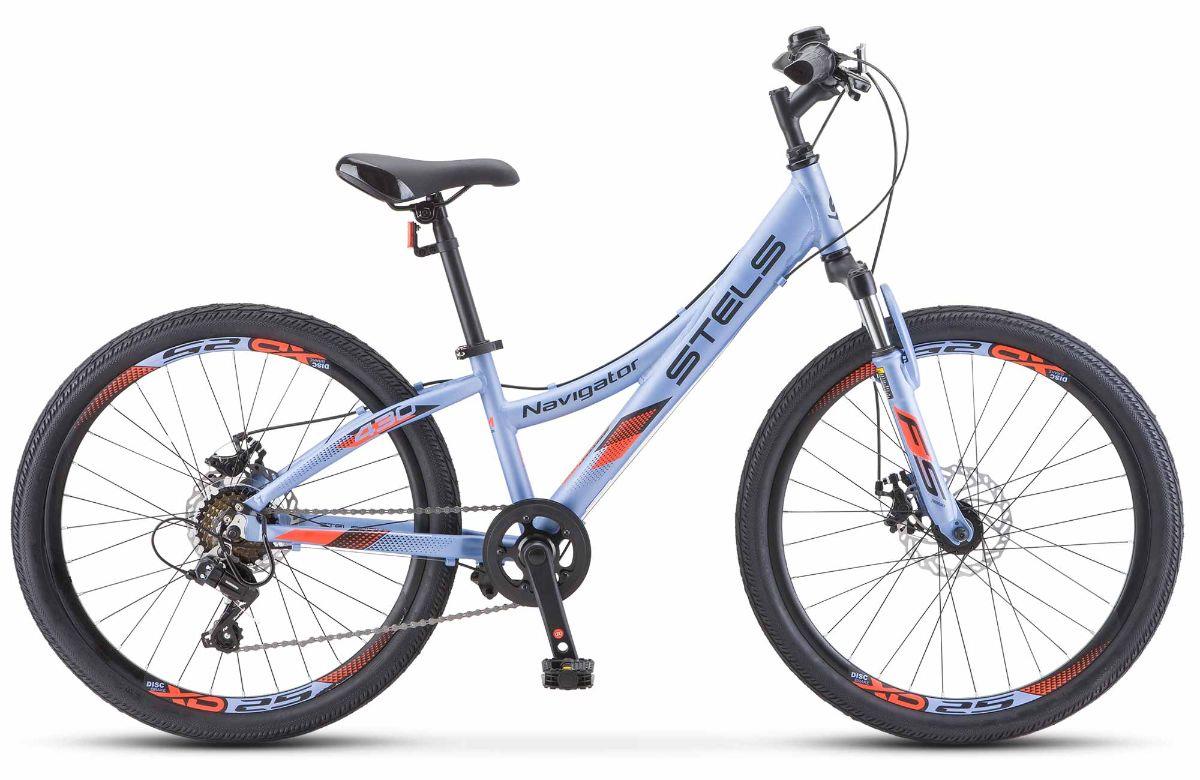 Изображение Велосипед Stels Navigator 430 MD 24" V010 (голубой/24 "/11.5 ")-2023 года LU095478/LU095015