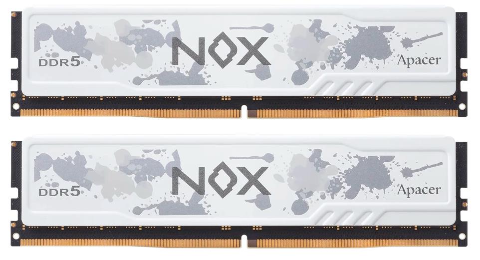 Изображение Оперативная память 2x16 GB DDR5 Apacer NOX White (41600 Мб/с, 5200 МГц, CL40)