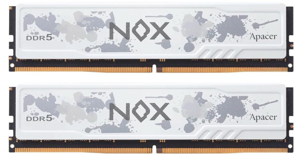 Изображение Оперативная память 2x16 GB DDR5 Apacer NOX White (48000 Мб/с, 6000 МГц, CL40)