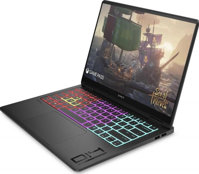 Изображение Ноутбук HP Omen 14-fb0016ci (Intel 155H 1400 МГц/ SSD 1024 ГБ  /RAM 16 ГБ/ 14" 2880x1800/VGA дискретная/ DOS) (A1AA6EA)