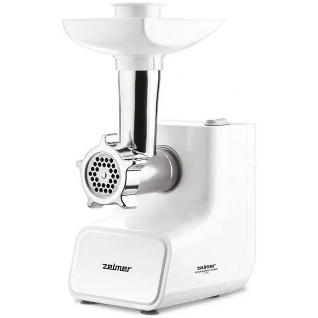 Изображение Мясорубка Zelmer ZMM3512B (1500 Вт /2 кг/мин/белый)