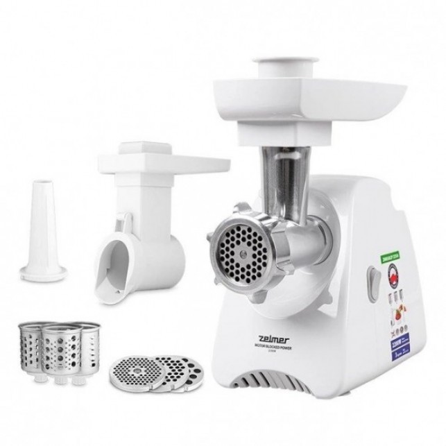 Изображение Мясорубка Zelmer ZMM5802P (2200 Вт //белый)