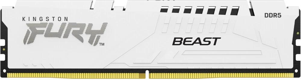 Изображение Оперативная память 1x32 GB DDR5 Kingston Fury Beast White (48000 Мб/с, 6000 МГц, CL30)
