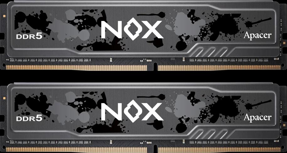 Изображение Оперативная память 2x32 GB DDR5 Apacer NOX Black (51200 Мб/с, 6400 МГц, CL40)