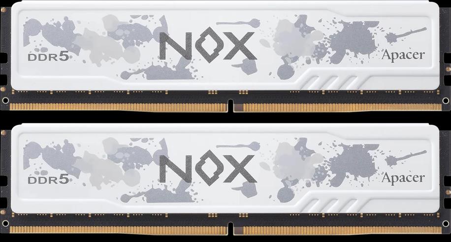 Изображение Оперативная память 2x32 GB DDR5 Apacer NOX White (49600 Мб/с, 6200 МГц, CL40)
