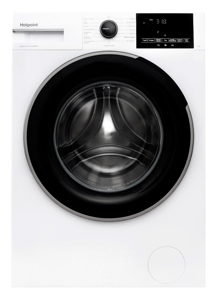 Изображение Стиральная машина HOTPOINT WSH 7290 VWB, белый (фронтальная, 7 кг, 1200 об/мин )