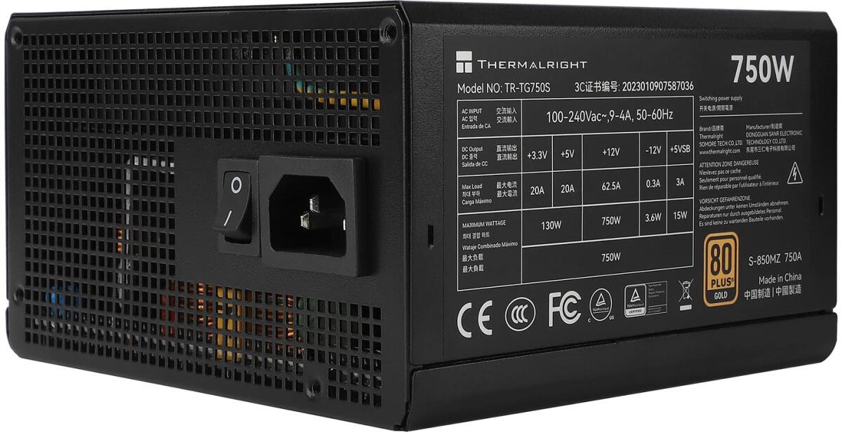 Изображение Блок питания Thermalright TR-TG750S (TR-TG 750S) (750 Вт )