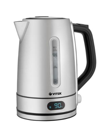 Изображение Электрический чайник VITEK VT-1160 (2200 Вт/1,7 л /пластик, нержавеющая сталь/серебристый)