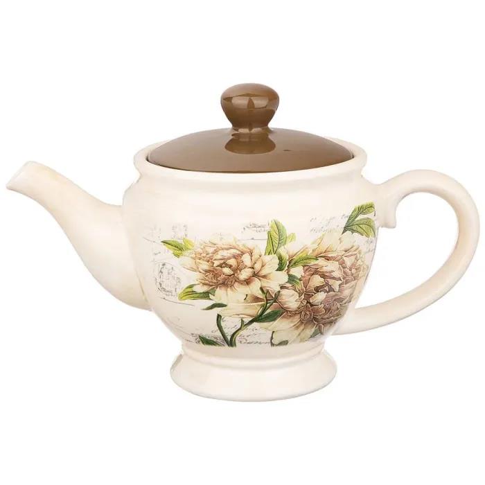 Изображение Чайник заварочный AGNESS 358-1502 КОЛЛИС МЕМОРИ  (коричневый, бежевый/0,85 л )