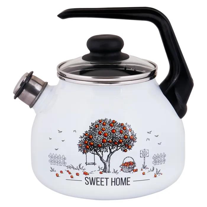 Изображение Чайник Appetite 4с209я Apple Tree эмал (3, л л /белый)